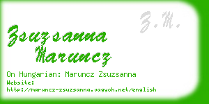 zsuzsanna maruncz business card